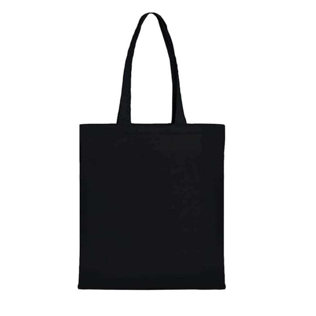 Sampler Black Canvas Tote Bag